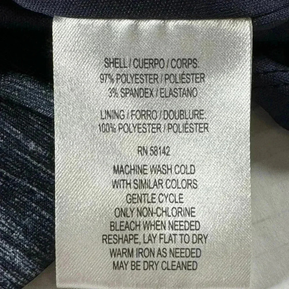 London Times Women's Size 10 Blue Dress with Zipper and Scarf - Picture 9 of 9